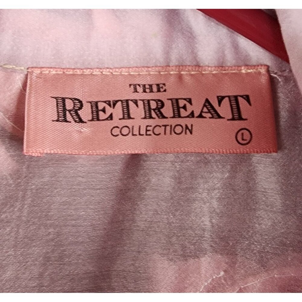 The Retreat Collection Shirt Womens Large Pink Floral Button Up Short Sleeve - Picture 3 of 9